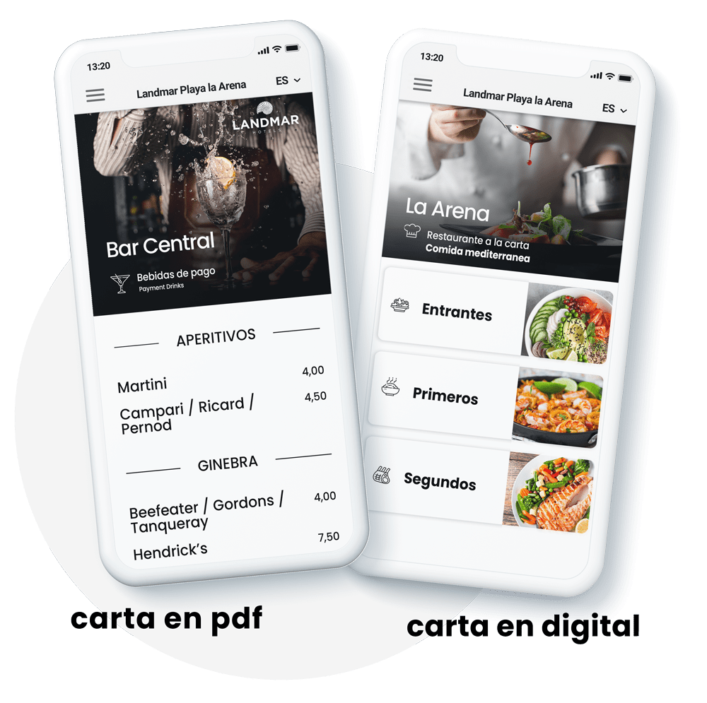 Carta Digital para restaurantes mediante código QR
