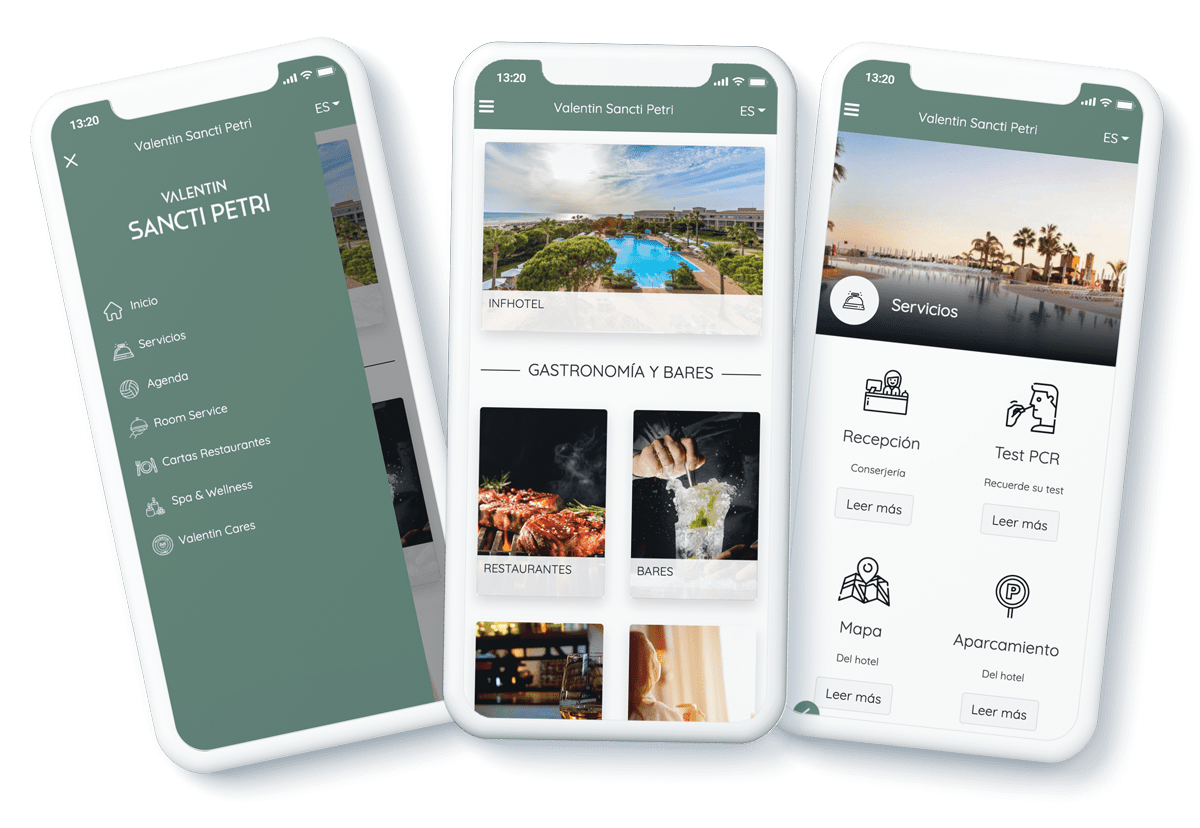Webapp para hoteles y resorts